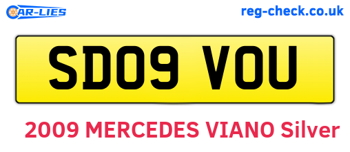 SD09VOU are the vehicle registration plates.