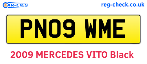 PN09WME are the vehicle registration plates.