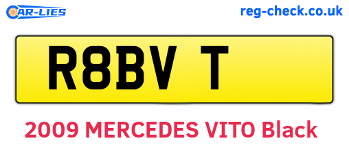 R8BVT are the vehicle registration plates.
