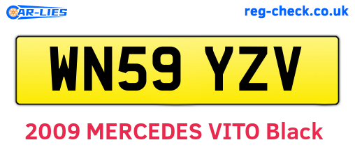 WN59YZV are the vehicle registration plates.