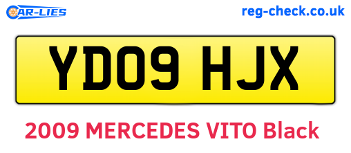 YD09HJX are the vehicle registration plates.