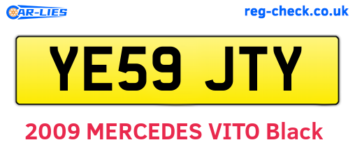 YE59JTY are the vehicle registration plates.