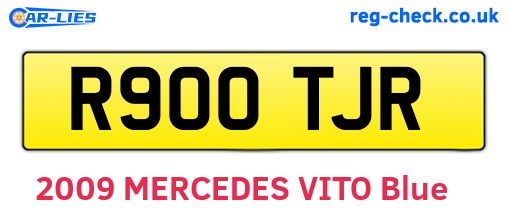 R900TJR are the vehicle registration plates.
