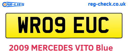 WR09EUC are the vehicle registration plates.