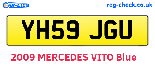 YH59JGU are the vehicle registration plates.