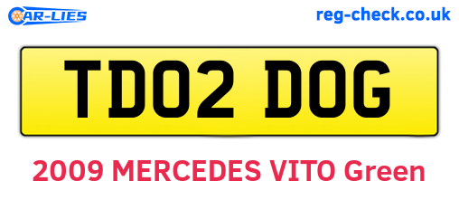 TD02DOG are the vehicle registration plates.