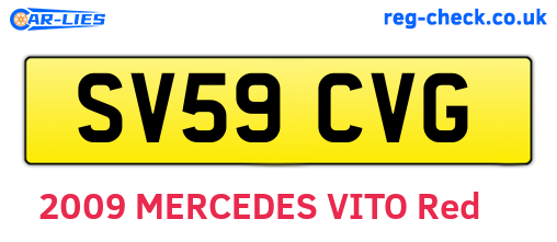 SV59CVG are the vehicle registration plates.