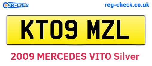 KT09MZL are the vehicle registration plates.