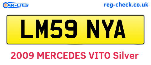 LM59NYA are the vehicle registration plates.