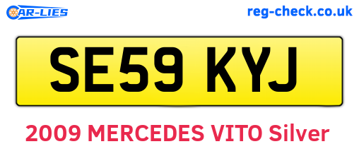 SE59KYJ are the vehicle registration plates.