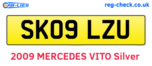 SK09LZU are the vehicle registration plates.