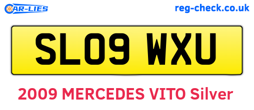 SL09WXU are the vehicle registration plates.