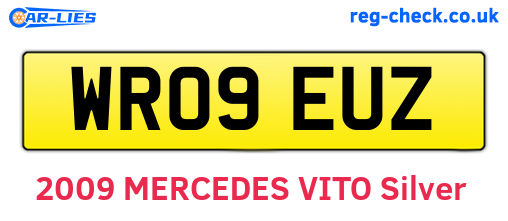 WR09EUZ are the vehicle registration plates.