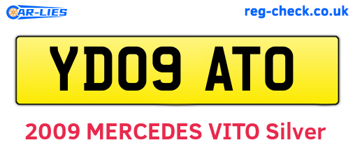 YD09ATO are the vehicle registration plates.