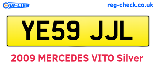 YE59JJL are the vehicle registration plates.