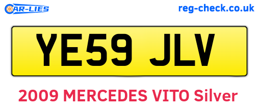 YE59JLV are the vehicle registration plates.