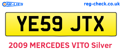 YE59JTX are the vehicle registration plates.