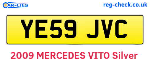 YE59JVC are the vehicle registration plates.