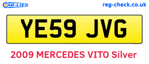 YE59JVG are the vehicle registration plates.