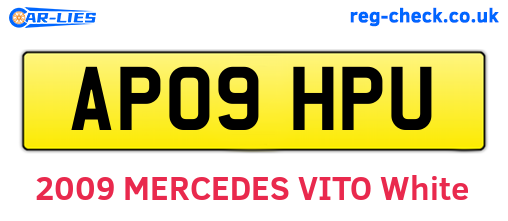 AP09HPU are the vehicle registration plates.