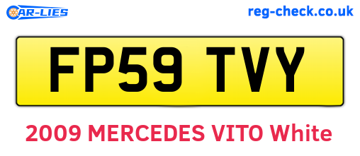 FP59TVY are the vehicle registration plates.