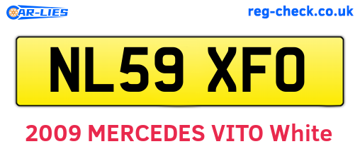 NL59XFO are the vehicle registration plates.