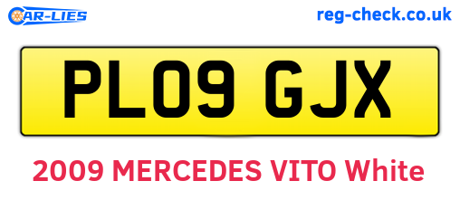 PL09GJX are the vehicle registration plates.