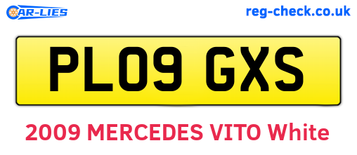 PL09GXS are the vehicle registration plates.