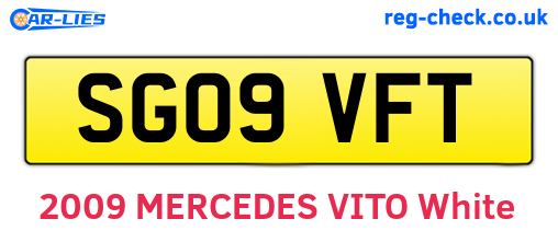 SG09VFT are the vehicle registration plates.
