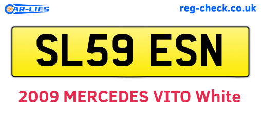 SL59ESN are the vehicle registration plates.
