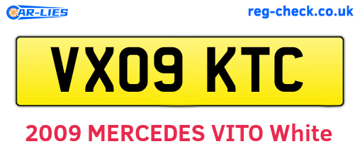 VX09KTC are the vehicle registration plates.
