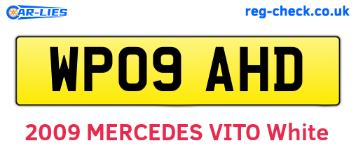WP09AHD are the vehicle registration plates.