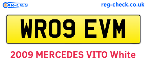 WR09EVM are the vehicle registration plates.