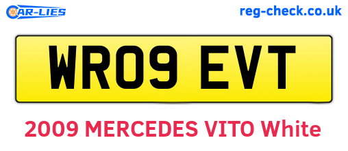 WR09EVT are the vehicle registration plates.