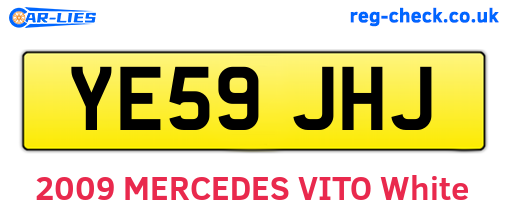 YE59JHJ are the vehicle registration plates.