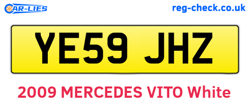 YE59JHZ are the vehicle registration plates.