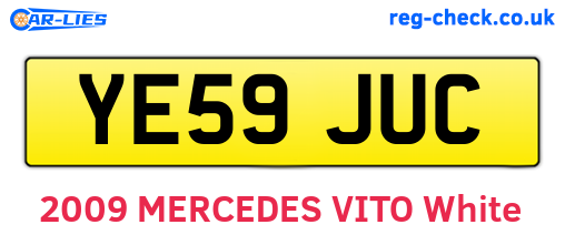 YE59JUC are the vehicle registration plates.