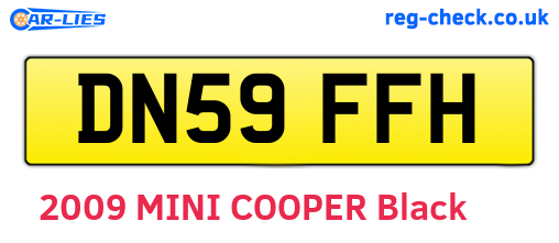 DN59FFH are the vehicle registration plates.