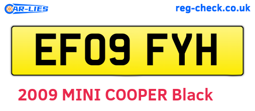 EF09FYH are the vehicle registration plates.