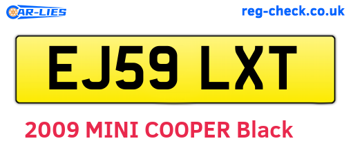 EJ59LXT are the vehicle registration plates.