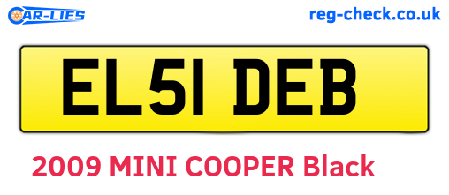 EL51DEB are the vehicle registration plates.