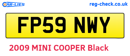 FP59NWY are the vehicle registration plates.