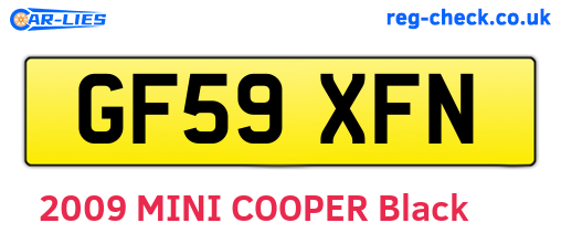 GF59XFN are the vehicle registration plates.