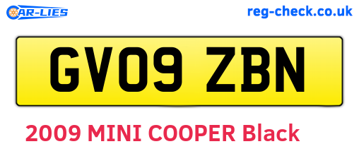 GV09ZBN are the vehicle registration plates.