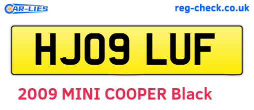 HJ09LUF are the vehicle registration plates.