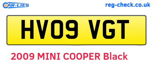 HV09VGT are the vehicle registration plates.