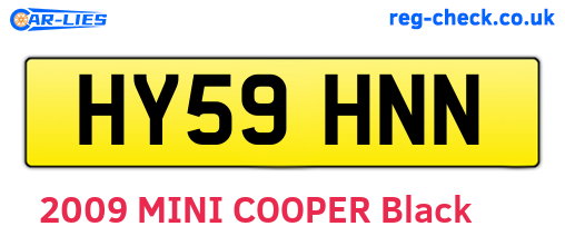 HY59HNN are the vehicle registration plates.
