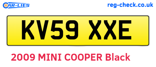 KV59XXE are the vehicle registration plates.