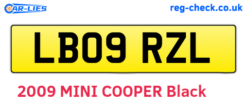 LB09RZL are the vehicle registration plates.