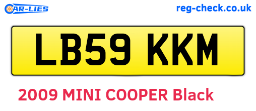LB59KKM are the vehicle registration plates.